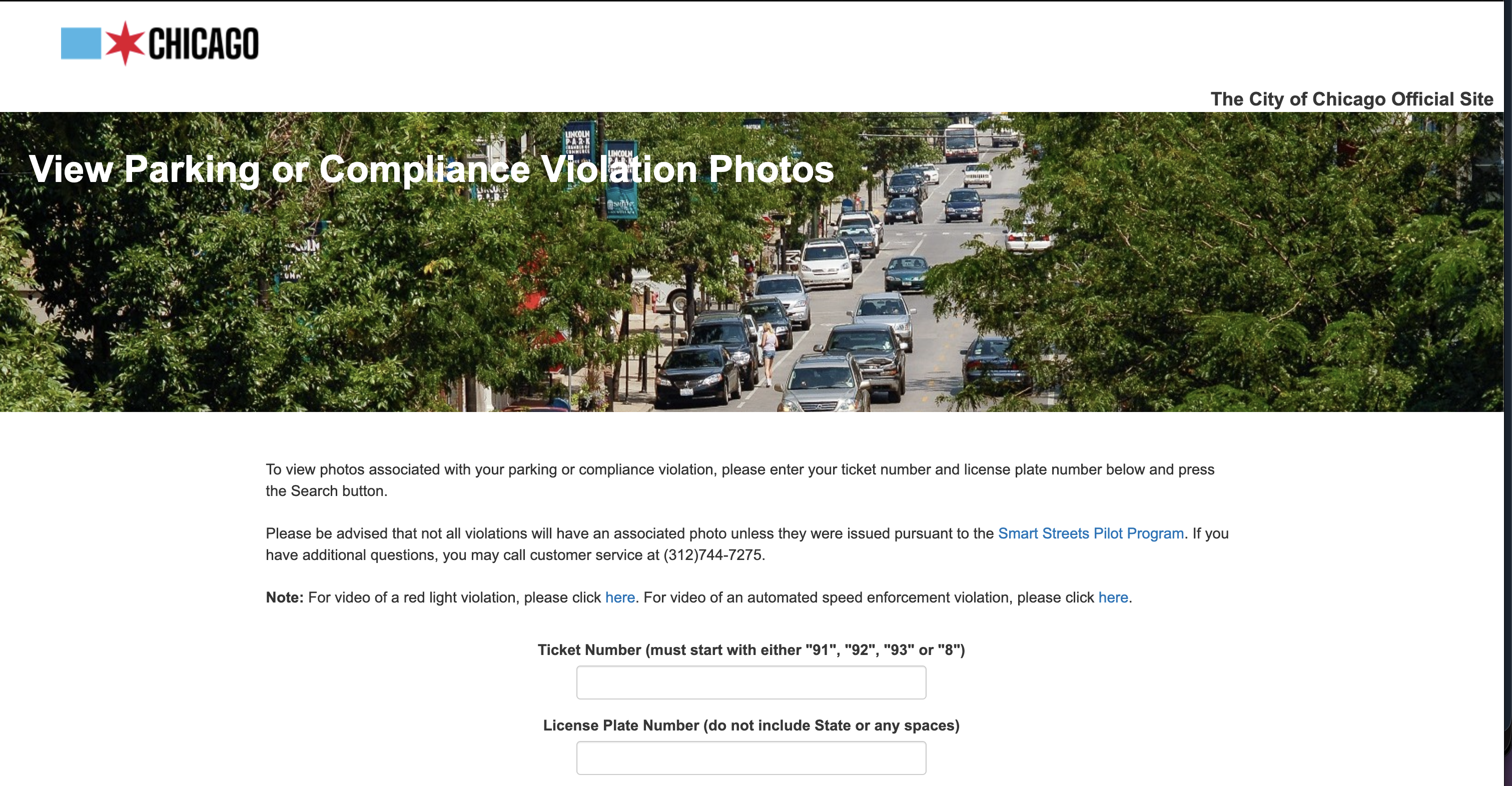 Parking violation image endpoint